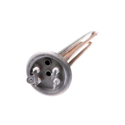 ТЭН "ИТА" RF64 2500 Вт.(1500+1000) M4 под анод(L-400мм, общий контакт под винт М42 нерж. трубки для термостата и термозащиты, фланец 64 мм. замена Аристон ШАТЛ - 65150721, 50721,3401460)