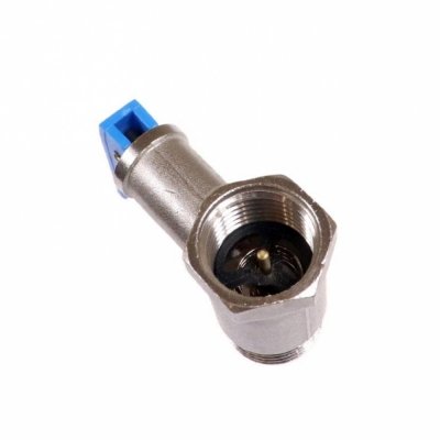Клапан предохранит. 1/2&quot; 8 бар.(0.8 МПа)  (с синей ручкой)