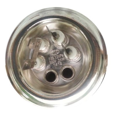 ТЭН RF64 2,0 кВт.(0.7+1.3)  Silver Original (фланец 64 мм. Универсальный двухрежимный ТЭН для водонагревателей горизонтальные модели 200-300л.)