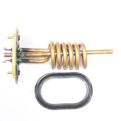 ТЭН 3200 Вт. на Фланце(овальный фланец 85/120мм) трубка термостата 220 ммв пакете Аристон (65160138)