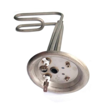 ТЭН "ИТА" 1,5 кВт RZL гор.  M6 под анод  (нерж.) фланец 92 мм. L175мм (две трубки под термостат)