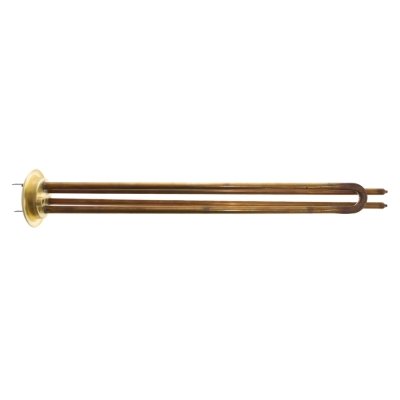 ТЭН RF 1500W, TW PREMIUM, медь, &Oslash;64мм, M6, клеммы под разъем, L400мм, латунный фланец, 220V