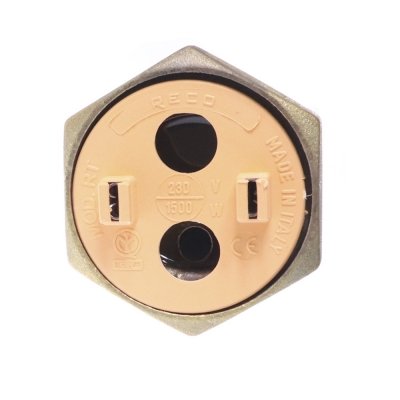 ТЭН RECO RDT 1500 Вт. M6фланец "гайка"- резьба D42мм. (Универсальный ТЭН для водонагревателей Аристон, Реал и другие) ИТАЛИЯ