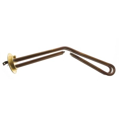 ТЭН RF 2000W, TW PREMIUM, медь, &Oslash;64мм, M6, клеммы под винт, L305мм, латунный фланец, горизонтальный, 220V